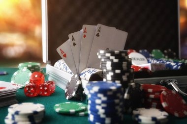 Baccarat table layout at Cambodia Pools